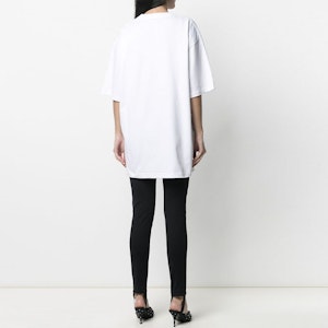 (W) バレンシアガ ホワイト レタープリント Tシャツ SS21 641655TIV549040 Purchase (W) バレンシアガ ホワイト レタープリント Tシャツ SS21 641655TIV549040