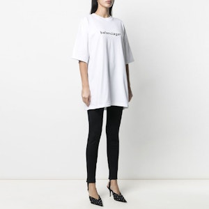 (W) バレンシアガ ホワイト レタープリント Tシャツ SS21 641655TIV549040 Details for (W) バレンシアガ ホワイト レタープリント Tシャツ SS21 641655TIV549040