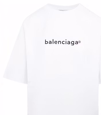 (W) Balenciaga Kaos Putih Cetak Huruf SS21 641655TIV549040 Sizing (W) Balenciaga Kaos Putih Cetak Huruf SS21 641655TIV549040