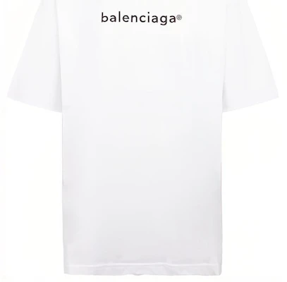 (W) Balenciaga Kaos Putih Cetak Huruf SS21 641655TIV549040 Cheap (W) Balenciaga Kaos Putih Cetak Huruf SS21 641655TIV549040