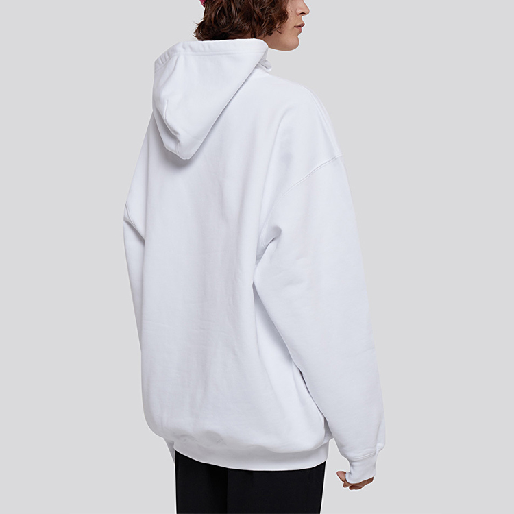(Women) Balenciaga White Logo Drop Shoulder Hoodie 578135TIV559040 圖 7