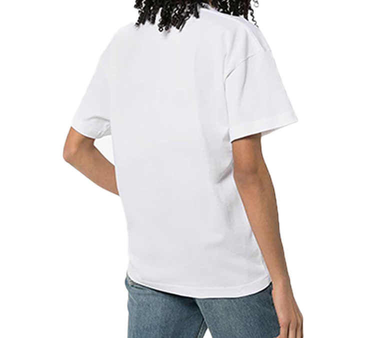 (Women) Balenciaga White Mirror Logo Print Oversized T-Shirt 612965TIV829000 圖 4