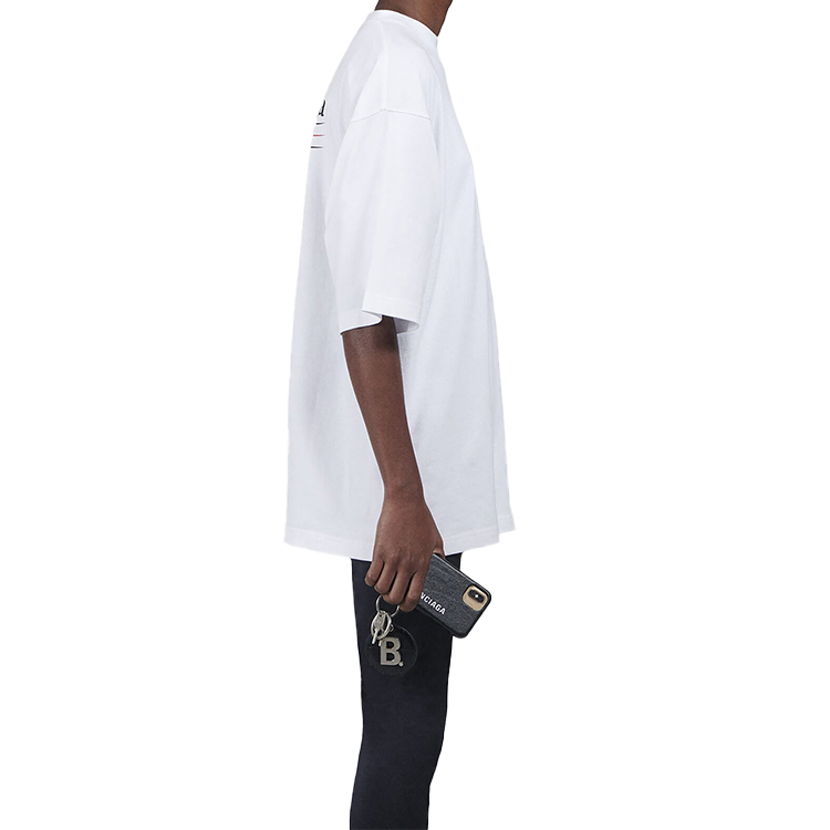 (Women) Balenciaga White Political Campaign Cotton T-Shirt 620941TIV529040 圖 5