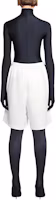 Shop (Women) Balenciaga Women’s Relaxed Fit White Shorts with Logo Print and Elastic Waistband. 674591TMVF59784