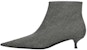 (Women) Balenciaga Wool Checked Knife Pointy Toe Boots 'Grey' 579218W1SR01214
