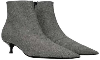 Order (Women) Balenciaga Wool Checked Knife Pointy Toe Boots 'Grey' 579218W1SR01214