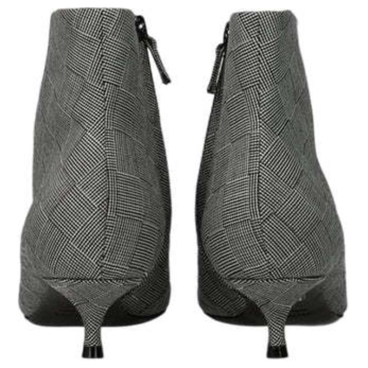 Shop (W) Balenciaga 灰色格纹羊毛尖头靴 579218W1SR01214