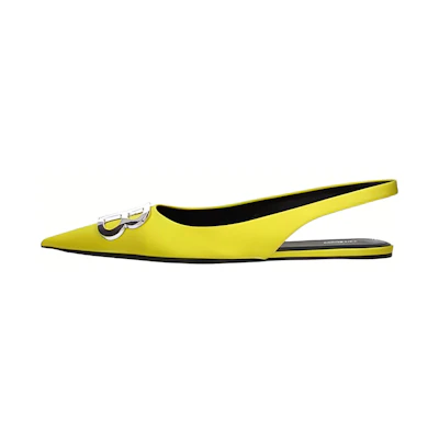 (W) Balenciaga Woven Fashion Sandal 'Yellow'