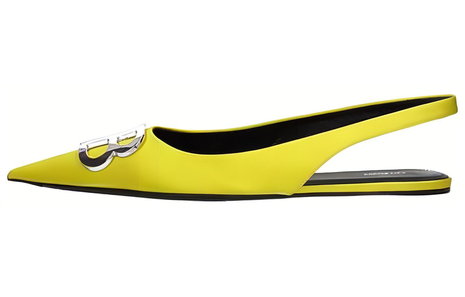 (Women) Balenciaga Woven Fashion Sandal 'Yellow' 566651W0WM07005