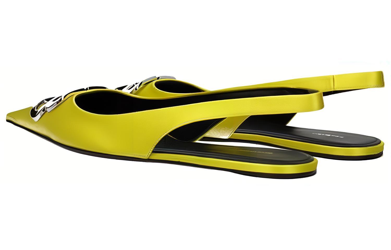 (W) Balenciaga Woven Fashion Sandal 'Yellow' 圖 4