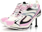 Order (W) Balenciaga X-Pander Sneakerhakken ''Wit Roze Zwart'' 669046W2RC65012