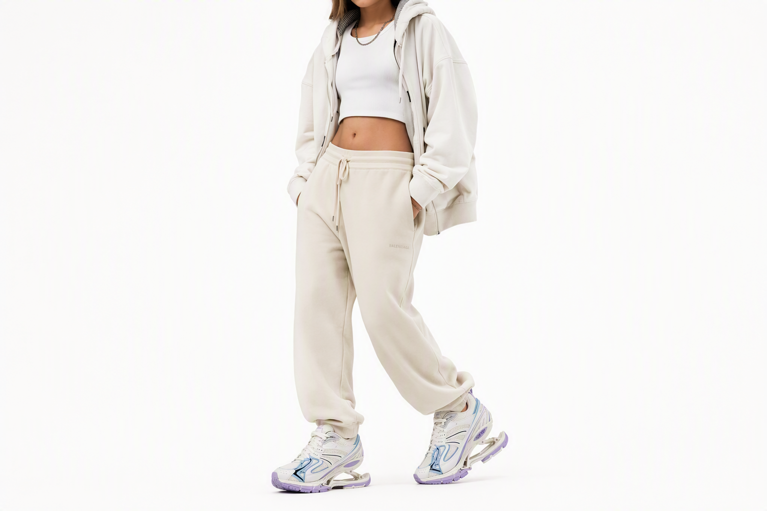 Order (W) Baskets Balenciaga X-Pander ''Blanc Bleu Violet'' 653870W2RA89045