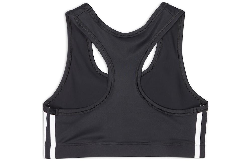 Lookbook (W) Balenciaga x Adidas Sujetador Deportivo Slim Negro con Rayas Logo FW22. 7243044A8B51077