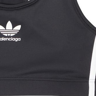 (Women) Balenciaga x Adidas Black Logo Stripe Slim Sports Bra FW22. 7243044A8B51077 Sizing (Women) Balenciaga x Adidas Black Logo Stripe Slim Sports Bra FW22. 7243044A8B51077