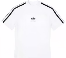 (Women) Balenciaga x Adidas Logo Graphic Slim Fit White T-Shirt. 723782TNVP21156 (Women) Balenciaga x Adidas Logo Graphic Slim Fit White T-Shirt. 723782TNVP21156