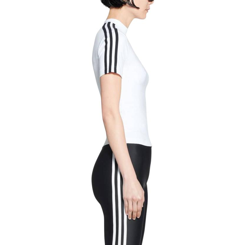 Details for (Women) Balenciaga x Adidas  Logo Graphic Slim Fit White T-Shirt. 723782TNVP21156