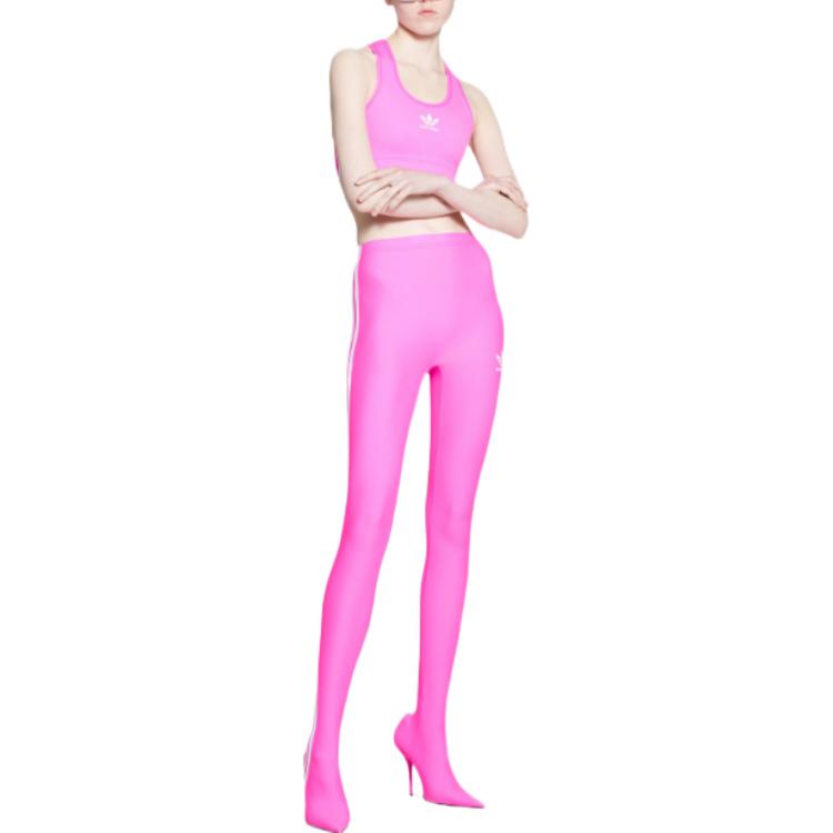 Purchase (W) Balenciaga x adidas FW22 Logo Print Bra Sukan Berjalur Pink. 7243044A8B55877