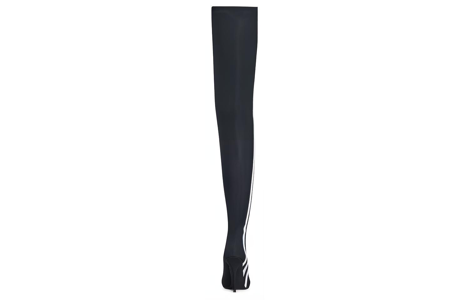 Shop (W) Balenciaga x adidas Knife Over The Knee Laarzen ''Zwart Wit'' 724074W2ES11090