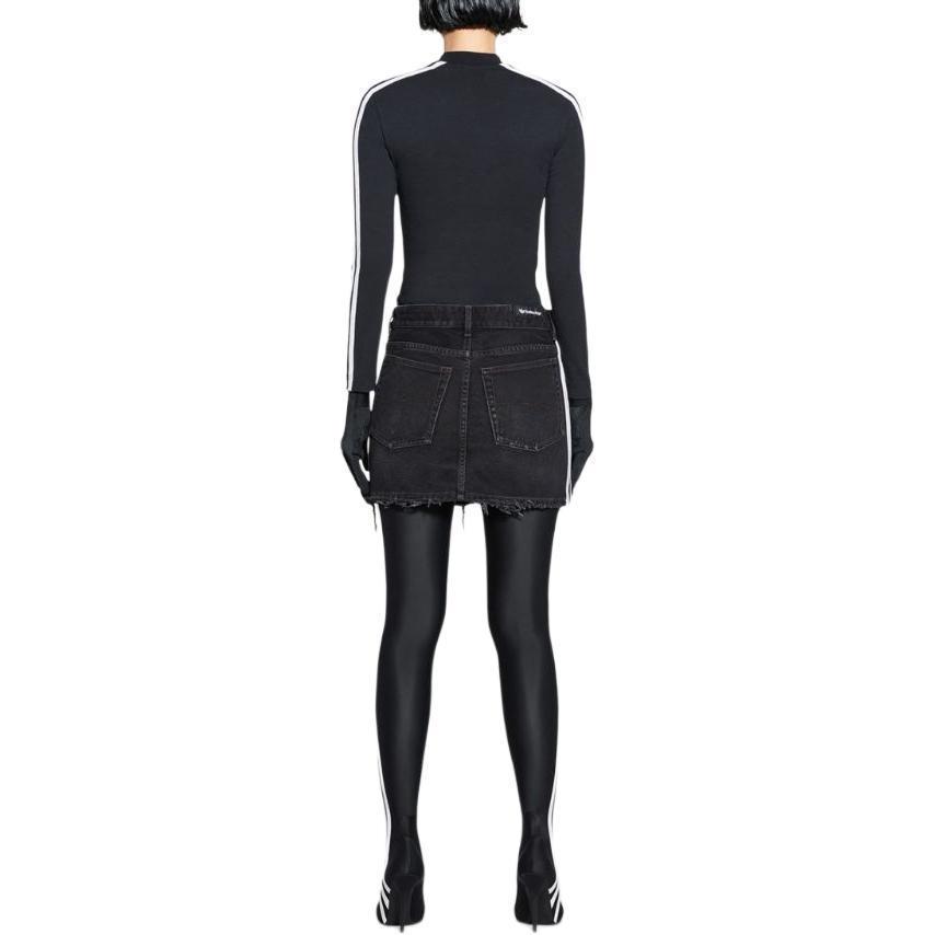 Purchase (Women) Balenciaga x Adidas Originals  Black Logo Stripe Mini Skirt. 724846TNW541129