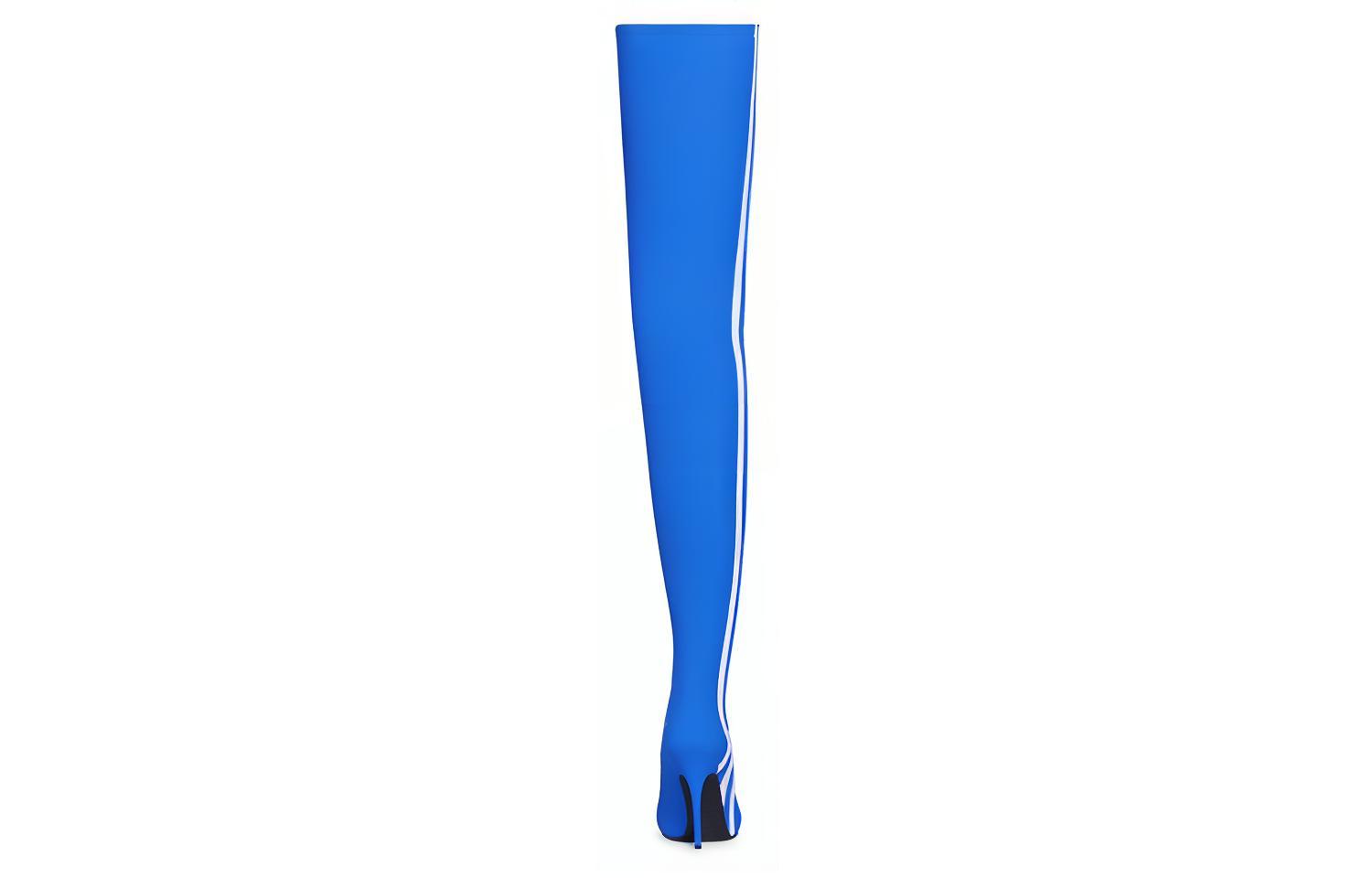Shop (W) Balenciaga x adidas Originals Knife Over The Knee Laarzen ''Blauw'' 724074W2ES14090