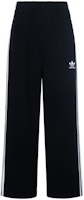 (Women) Balenciaga x adidas SS23 Black Knit Track Pants with Logo & Striped Trim. 723817TNVN28482 (Women) Balenciaga x adidas SS23 Black Knit Track Pants with Logo & Striped Trim. 723817TNVN28482