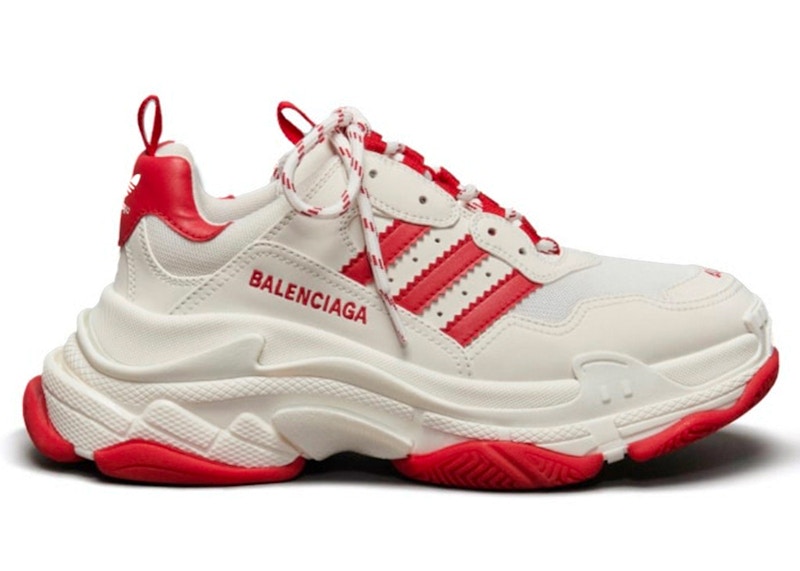 (Women) Balenciaga x adidas Triple S Sneaker 'White Red' ID4734