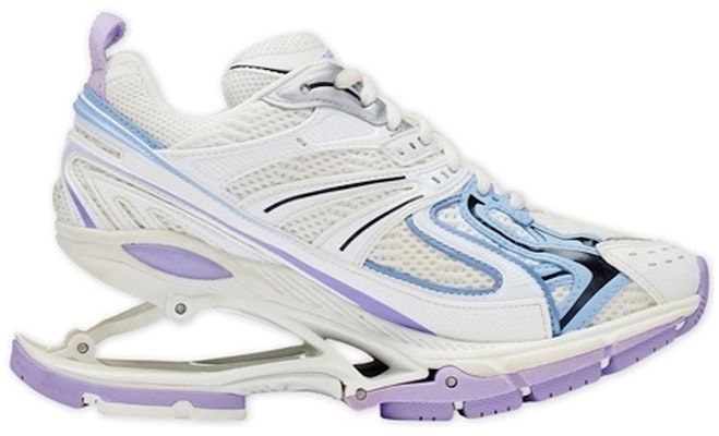 (Women) Balenciaga X-Pander Sneakers 'White Blue Purple' 653870W2RA89045 Order (Women) Balenciaga X-Pander Sneakers 'White Blue Purple' 653870W2RA89045