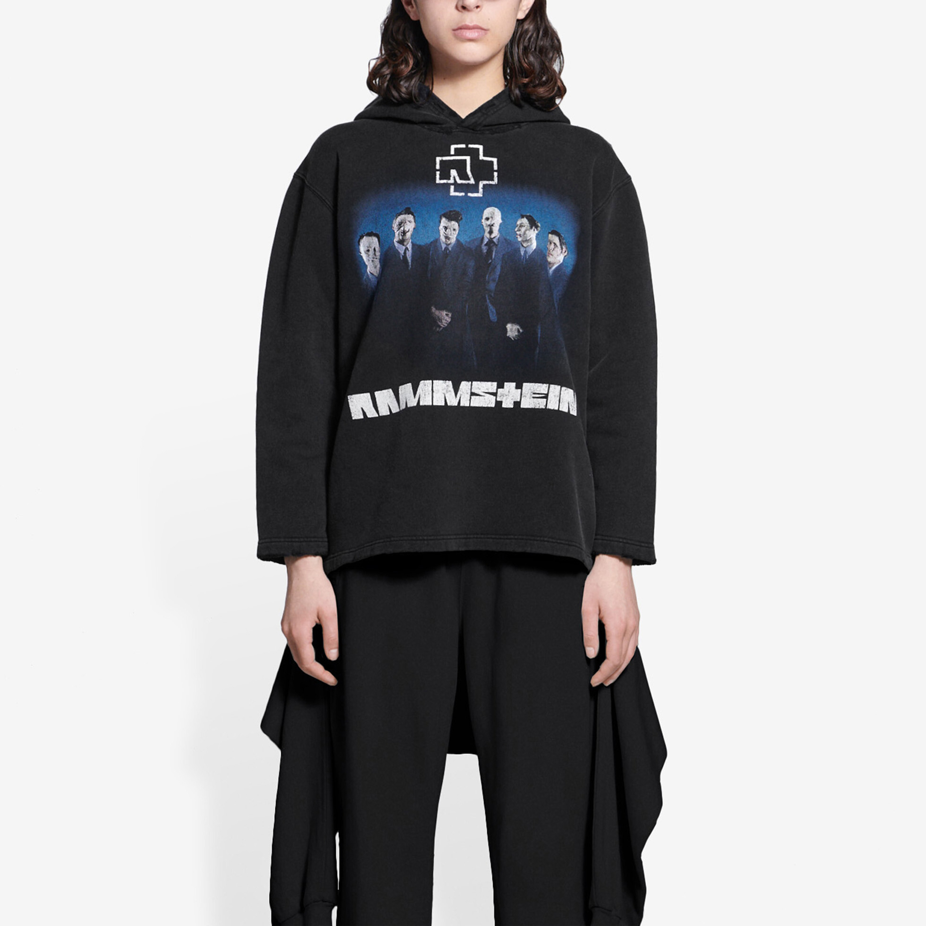 (Women) Balenciaga Rammstein Black Cropped Hoodie Collaboration. 670946TLV531000 圖 4