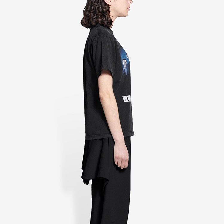 Details for (W) バレンシアガ x ラムシュタイン ブラック Tシャツ レギュラーフィット 670943TLV511000