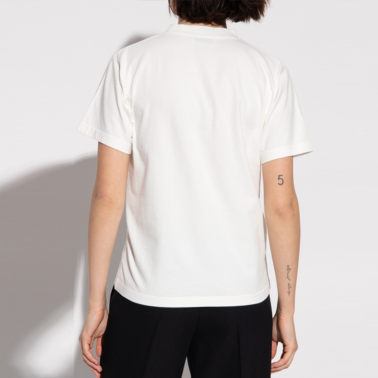 (Women) Balenciaga The Simpsons Cartoon Print Crewneck T-Shirt White SS22 Tee 670943TLVG70901 圖 6