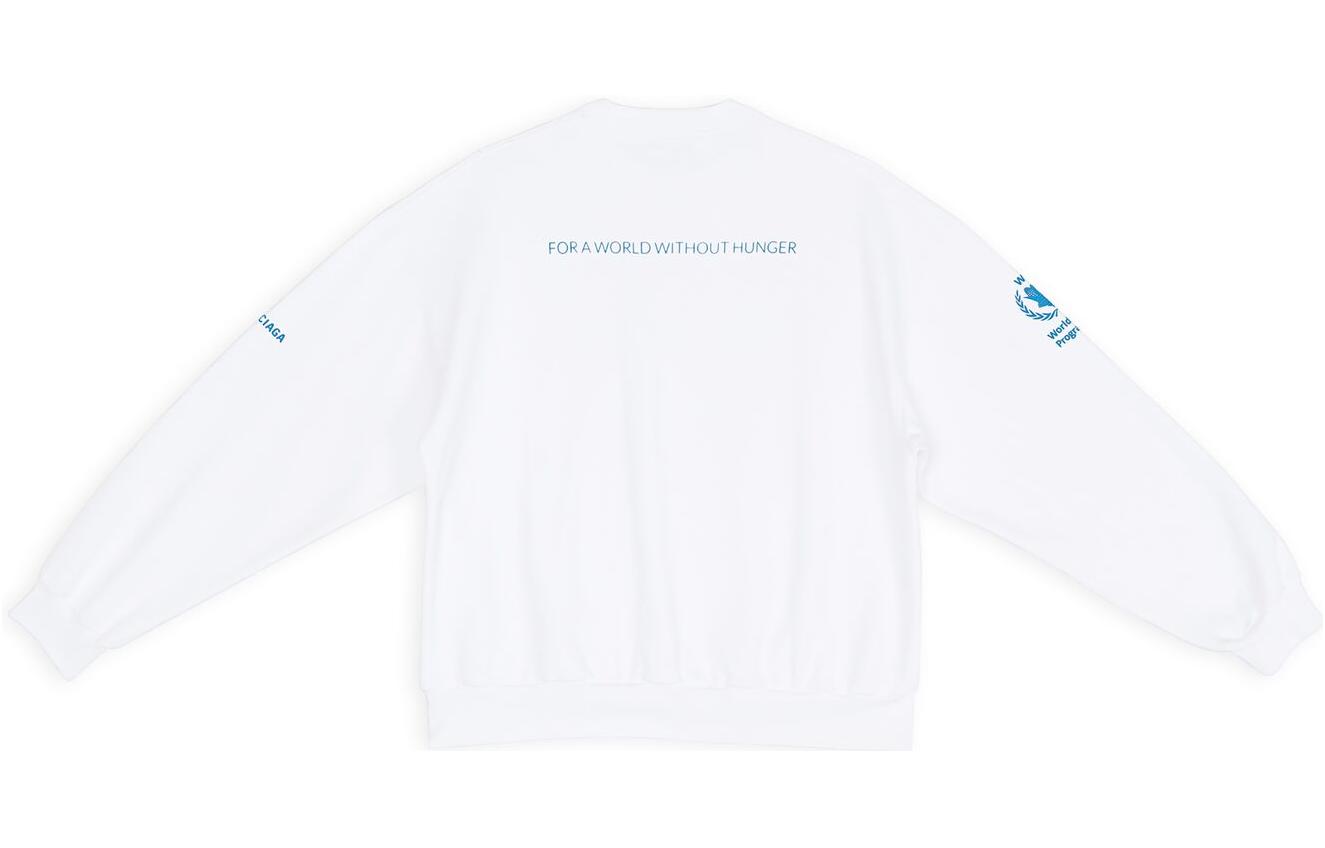 Lookbook (W) 巴黎世家 x WFP 2022秋冬白色印花宽松款卫衣 697869TMVL10908