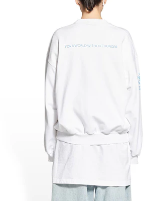 (W) 巴黎世家 x WFP 2022秋冬白色印花宽松款卫衣 697869TMVL10908 Purchase (W) 巴黎世家 x WFP 2022秋冬白色印花宽松款卫衣 697869TMVL10908