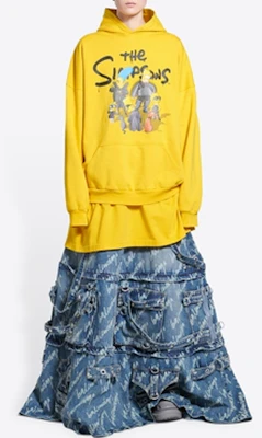 (W) Balenciaga Hoodie Kuning Printed Pullover Regular Fit. 675003TLVG87200 Shop (W) Balenciaga Hoodie Kuning Printed Pullover Regular Fit. 675003TLVG87200