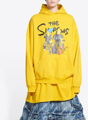 (W) Balenciaga Hoodie Kuning Printed Pullover Regular Fit. 675003TLVG87200 Purchase (W) Balenciaga Hoodie Kuning Printed Pullover Regular Fit. 675003TLVG87200