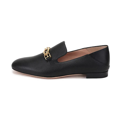 (W) BALLY 1851 Loafer 'Black Leather Horsebit'