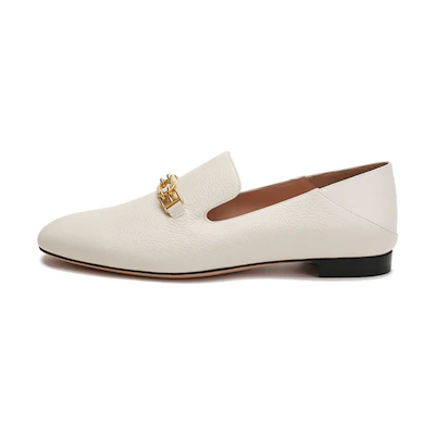 (W) BALLY 1851 Loafer 'Ivory Buckle'