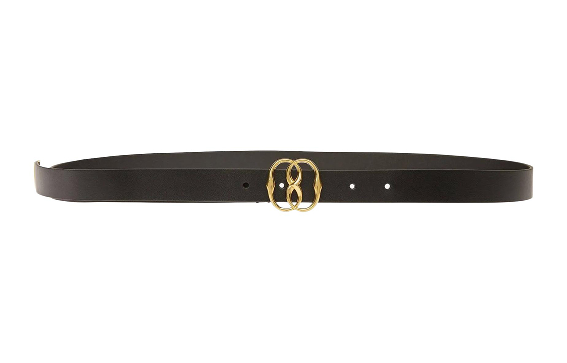 (Women) BALLY  Black Leather Belt with Logo Buckle, 2.5CM Width. 6304232 圖 2