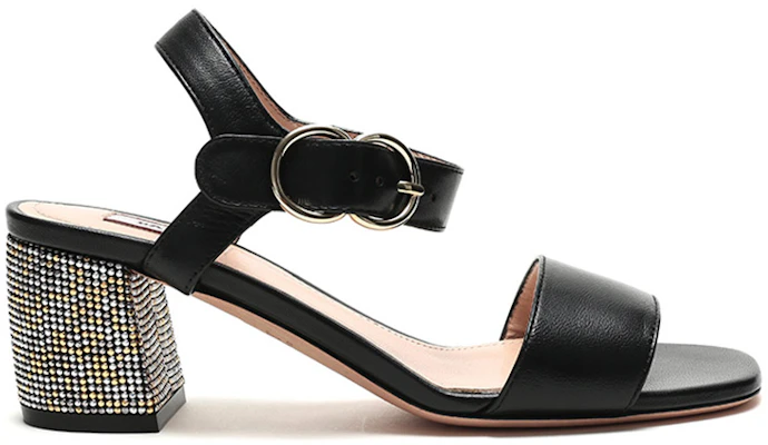 (W) BALLY ''Sandales à Talons Hauts en Cuir Noir'' 6231157 Order (W) BALLY ''Sandales à Talons Hauts en Cuir Noir'' 6231157