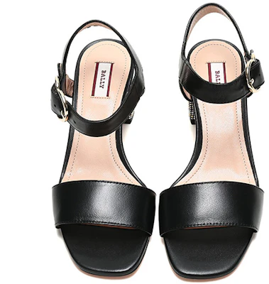 (W) BALLY ''Sandales à Talons Hauts en Cuir Noir'' 6231157 Shop (W) BALLY ''Sandales à Talons Hauts en Cuir Noir'' 6231157