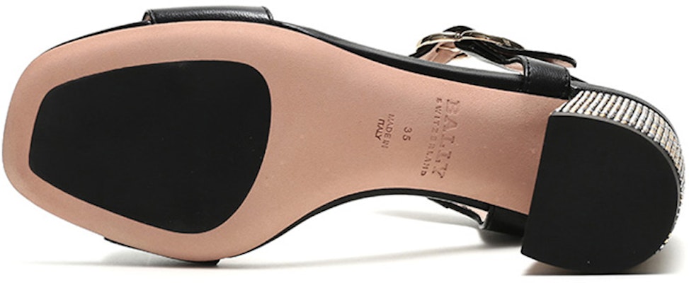 (W) BALLY 'Sandal Tumit Tinggi Kulit Hitam' 6231157 Details for (W) BALLY 'Sandal Tumit Tinggi Kulit Hitam' 6231157
