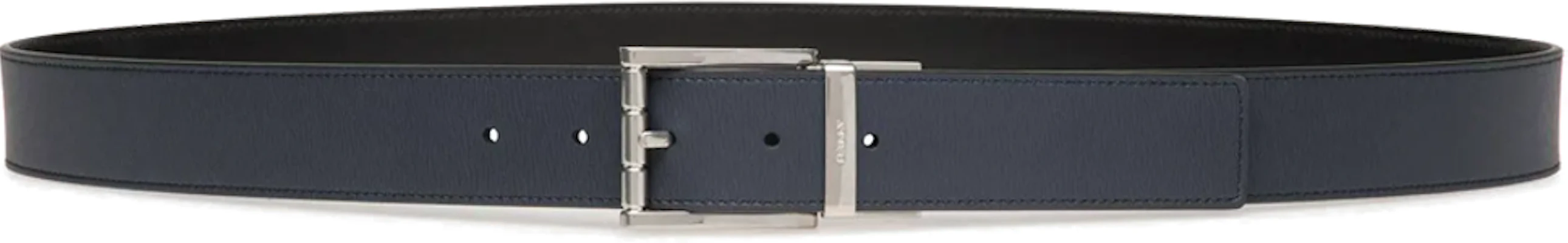 (W) BALLY 蓝色可翻转压纹皮带搭配针扣 3.5cm 6304875 Buy (W) BALLY 蓝色可翻转压纹皮带搭配针扣 3.5cm 6304875