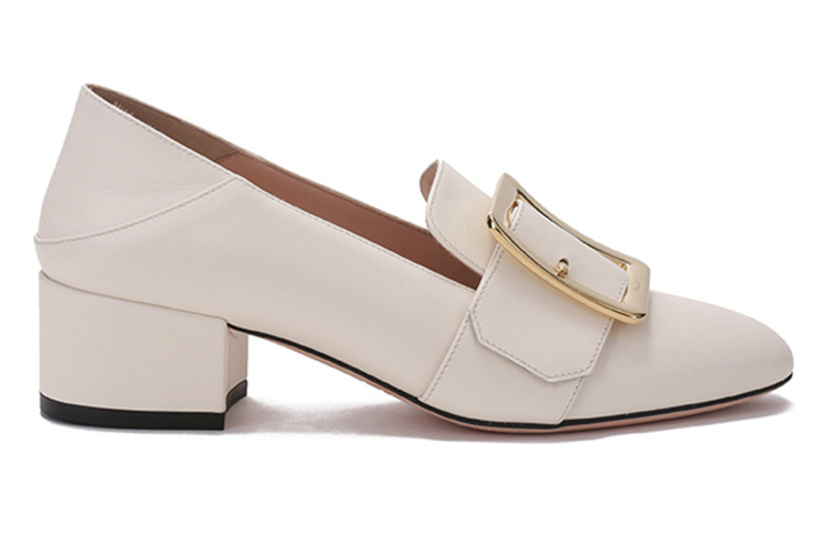 Order (Women) BALLY 'Bone White Buckle Block Heels' 6238156