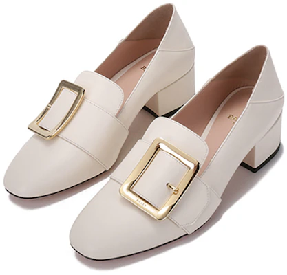 (Women) BALLY 'Bone White Buckle Block Heels' 6238156 Lookbook (Women) BALLY 'Bone White Buckle Block Heels' 6238156