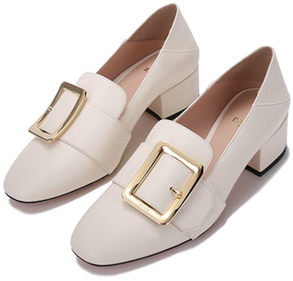 (Women) BALLY 'Bone White Buckle Block Heels' 6238156 Lookbook (Women) BALLY 'Bone White Buckle Block Heels' 6238156