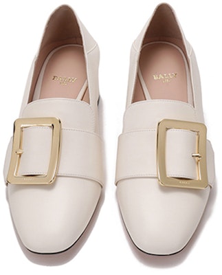 (Women) BALLY 'Bone White Buckle Block Heels' 6238156 Shop (Women) BALLY 'Bone White Buckle Block Heels' 6238156