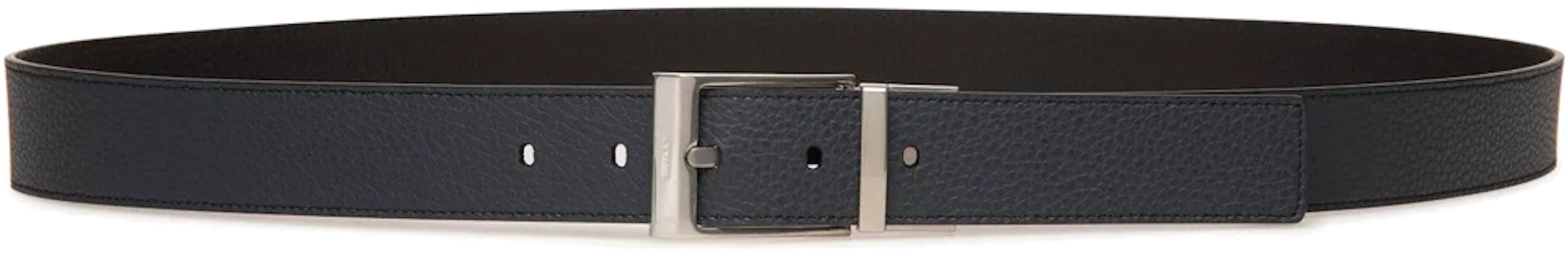 (W) Cinturón de Cuero Azul BALLY con Detalle Texturizado y Hebilla, Ancho 3.5cm. 6304878 Order (W) Cinturón de Cuero Azul BALLY con Detalle Texturizado y Hebilla, Ancho 3.5cm. 6304878