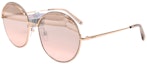 Buy (W) 발리 홀리데이 에디션 라운드 선글라스 BY0077-D 골드/핑크 레드. BY0077-D 28U