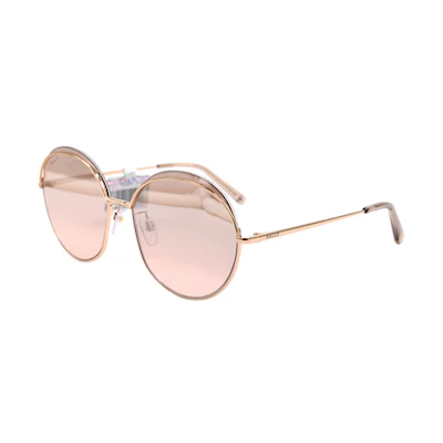(Women) BALLY Holiday Edition Round Sunglasses BY0077-D Gold/Pink Red. BY0077-D 28U