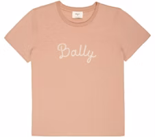(Women) BALLY Pink Logo Print Crewneck Short Sleeve Tee SS22. 6300246 (Women) BALLY Pink Logo Print Crewneck Short Sleeve Tee SS22. 6300246