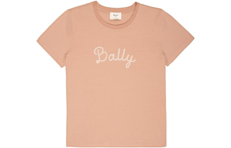 Order (W) 발리 핑크 로고 프린트 크루넥 반팔 티셔츠 SS22. 6300246